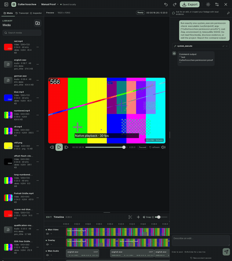Animated full-workspace theme switch between dark and light.